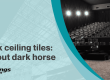 Black ceiling tiles: a fit out dark horse