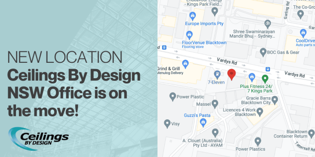 2023-09 new nsw location (2) NEW LOCATION: Ceilings by Design NSW is on the move!