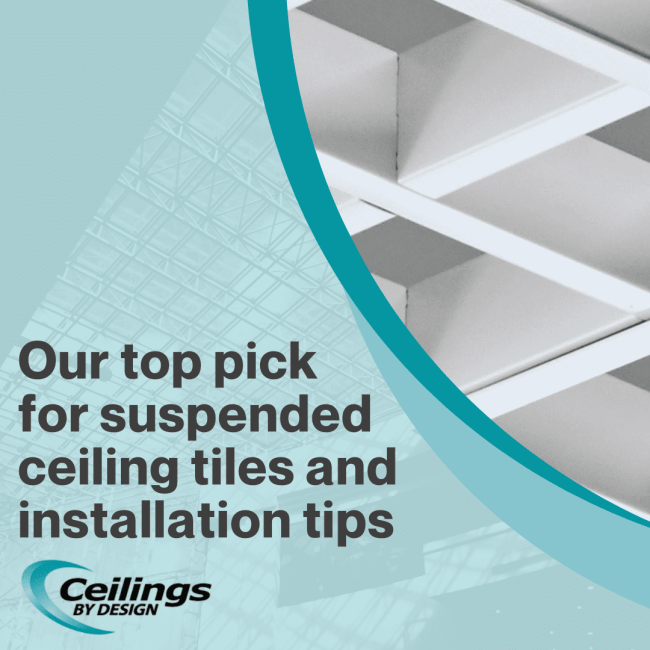Our top pick for suspended ceiling tiles and installation tips