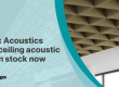 Autex Acoustics drop ceiling acoustic tiles in stock now